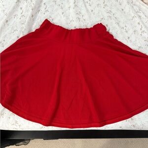 Elegant Red Women's Skirt